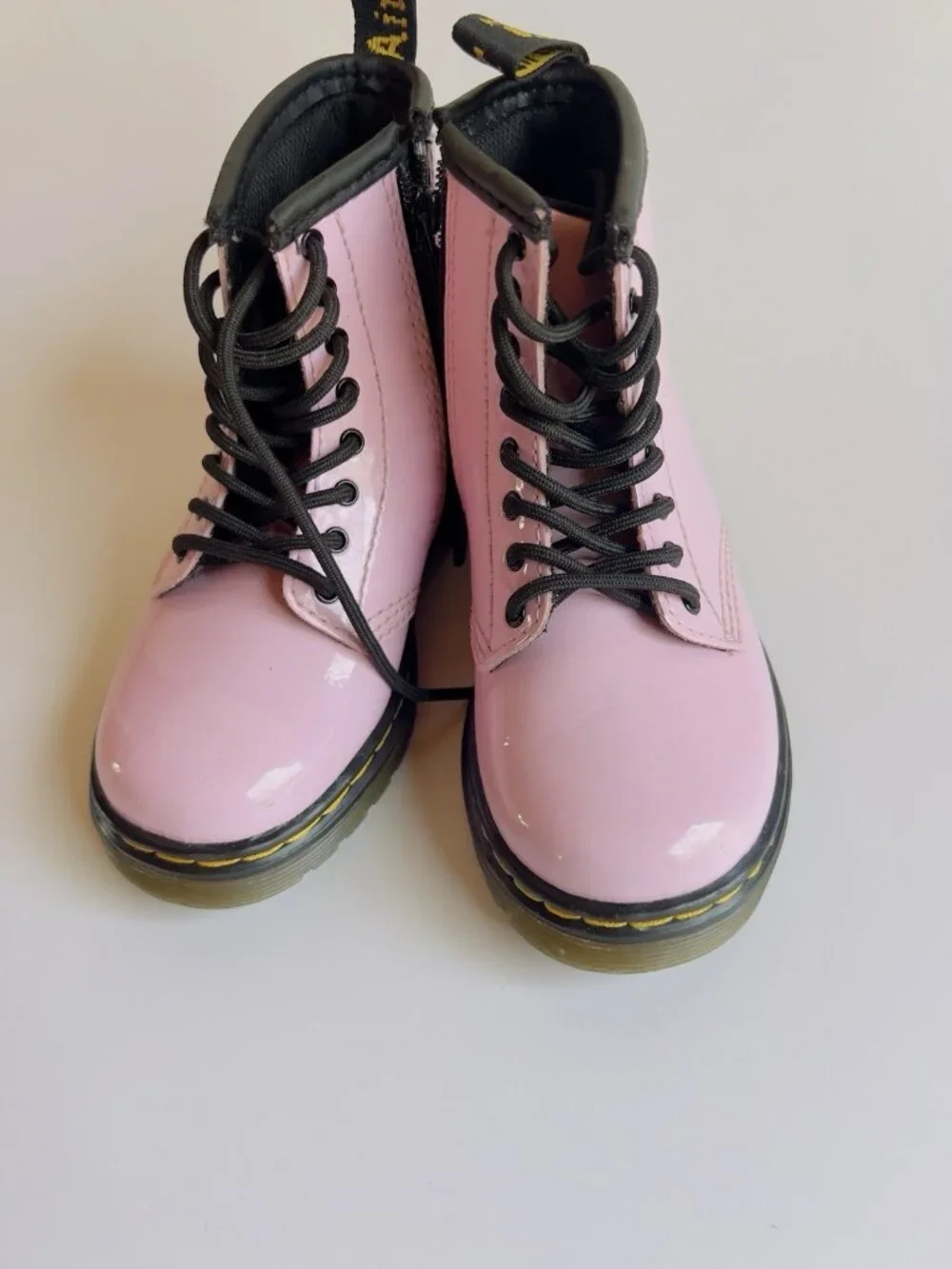 Dr. Martens 1460 Pink Patent Leather Toddler Boots Size 8